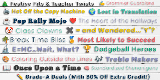 Fun With Collections banner showing EDUHaHa category names